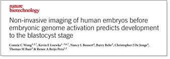 Non-invasive imaging of human embryos...